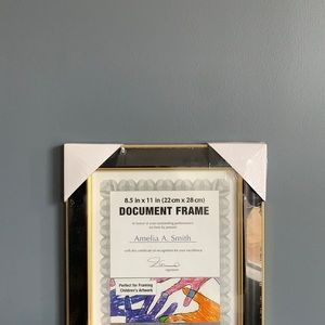 8.5 in x 11 in document frame